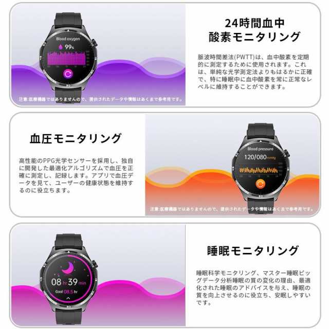 スマートウォッチ ECG PPG 血液成分分析 心電図 音声通話 血糖値測定 日本製センサー 血中脂質 尿酸 血圧測定 AI診断 SOS機能 皮膚温  高精度心拍数 血中酸素 睡眠監視 着信通知 初心者高齢者の通販はau PAY マーケット - 電子部品商店 au PAY マーケット店 | au  PAY ...